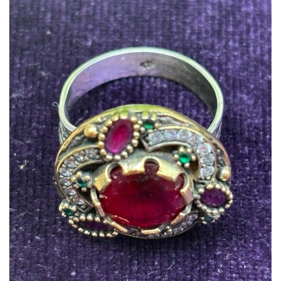 925 Sterling Silver Turkish Vintage Jewelry Set  for Women,NEW,Antique,Handmade - Picture 7 of 8